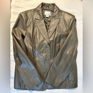 Vintage east 5th Genuine Leather Button Up Jacket XL